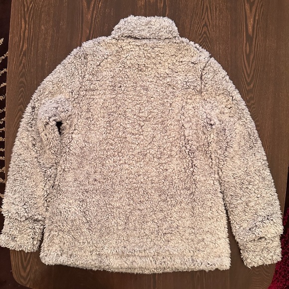 Weatherproof Vintage Sherpa Pullover grey - 1/2 Zip Size small - Picture 2 of 4